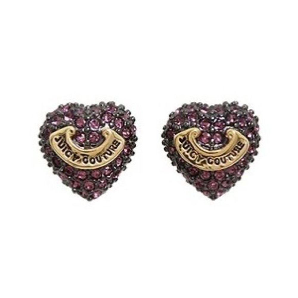 FINAL Juicy Couture Purple Rhinestone Stud Earring